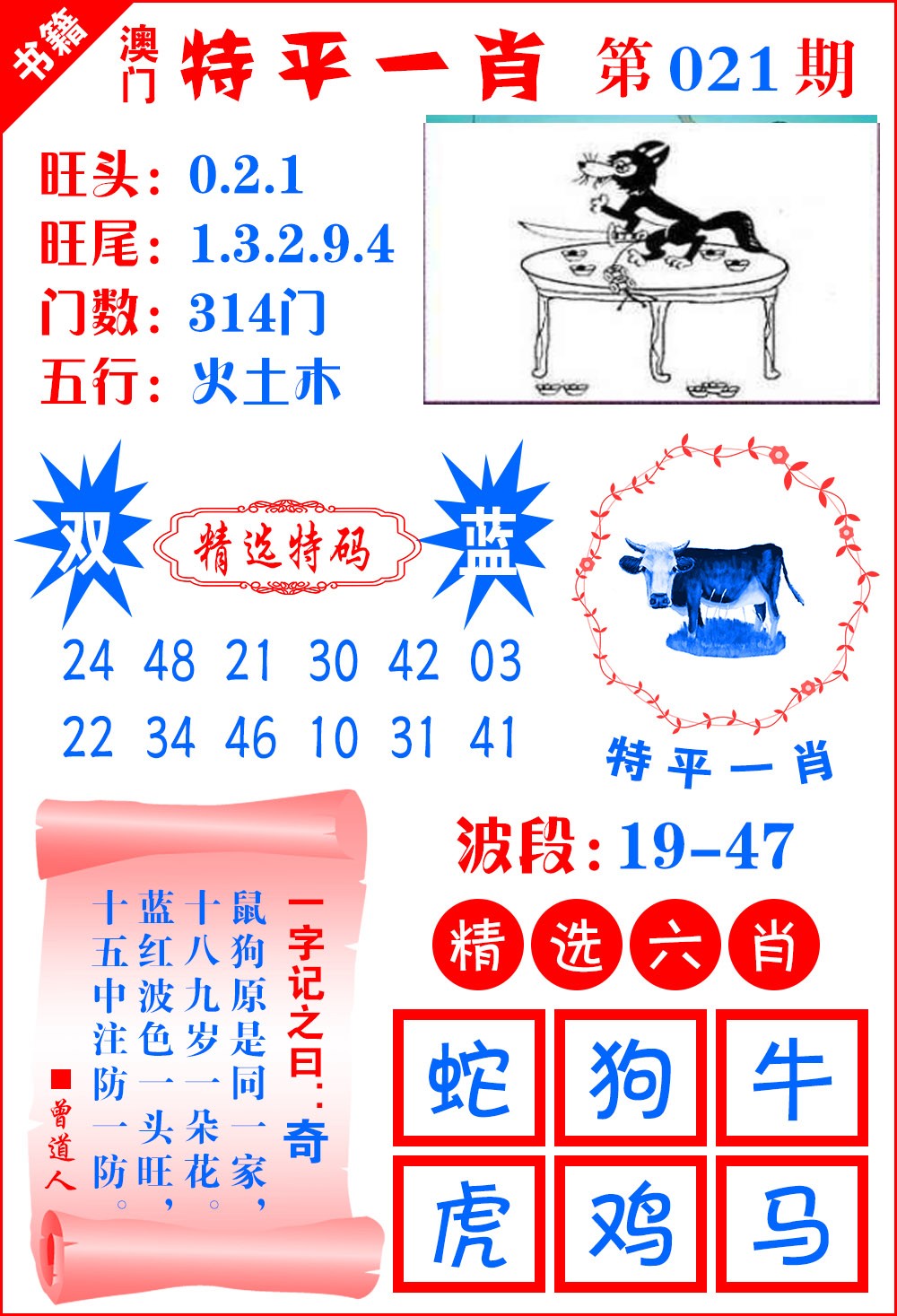 021期澳门喜气洋洋[图]
