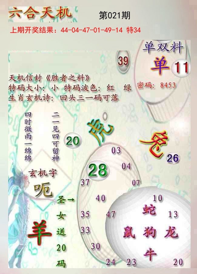 021期天机报[图]
