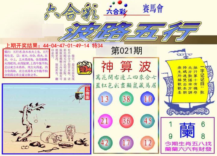 021期波路五行[图]
