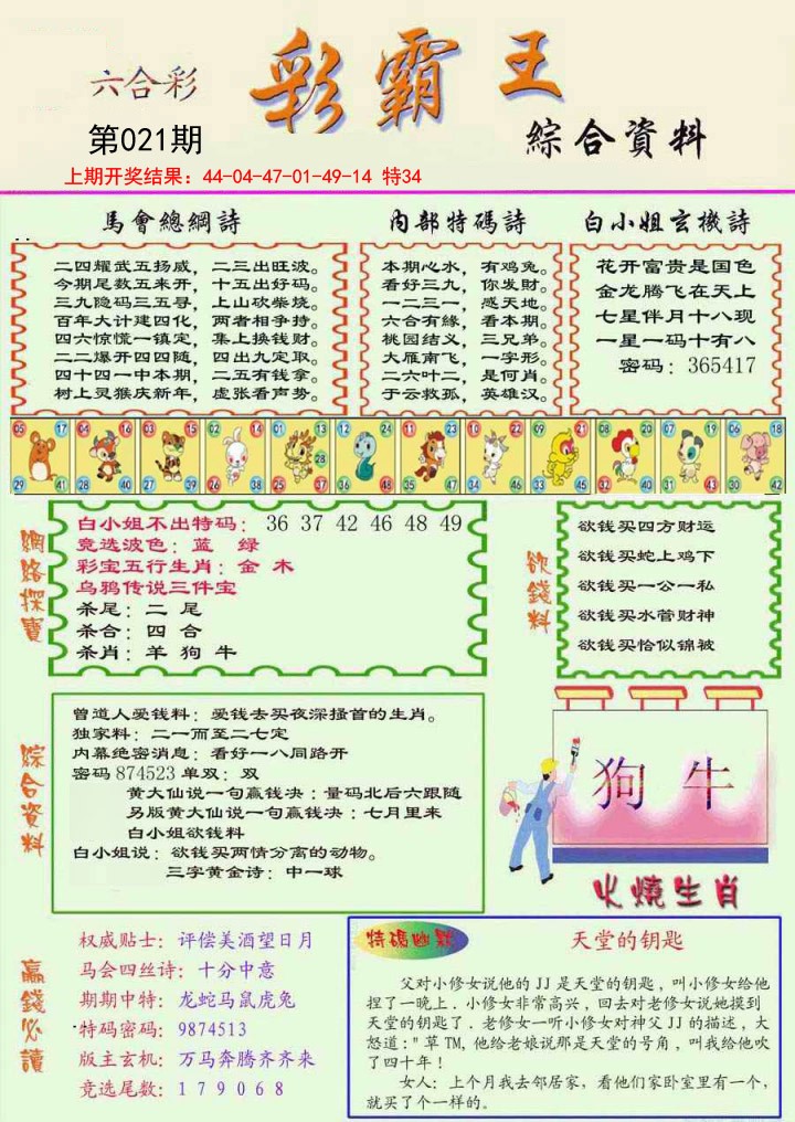 021期精装彩霸王彩[图]