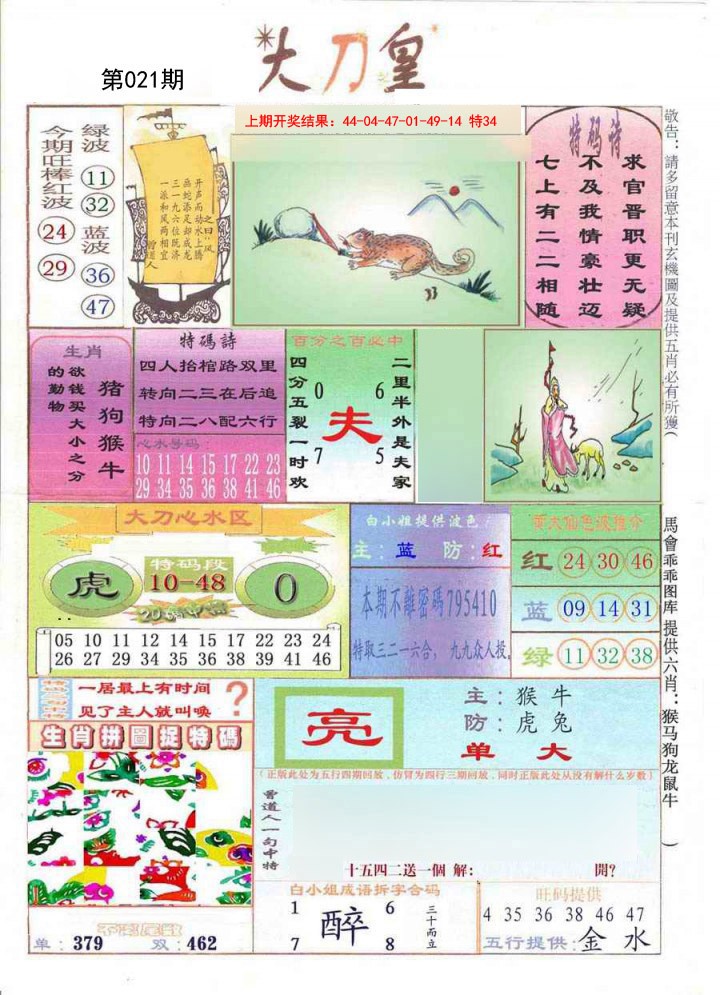 021期大刀皇[图]