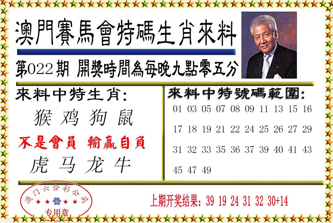 022期特码生肖来料[图]