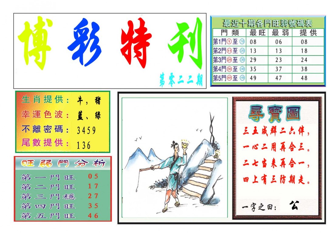 022期博彩特刊[图]