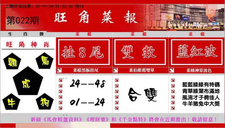 022期旺角菜报[图]