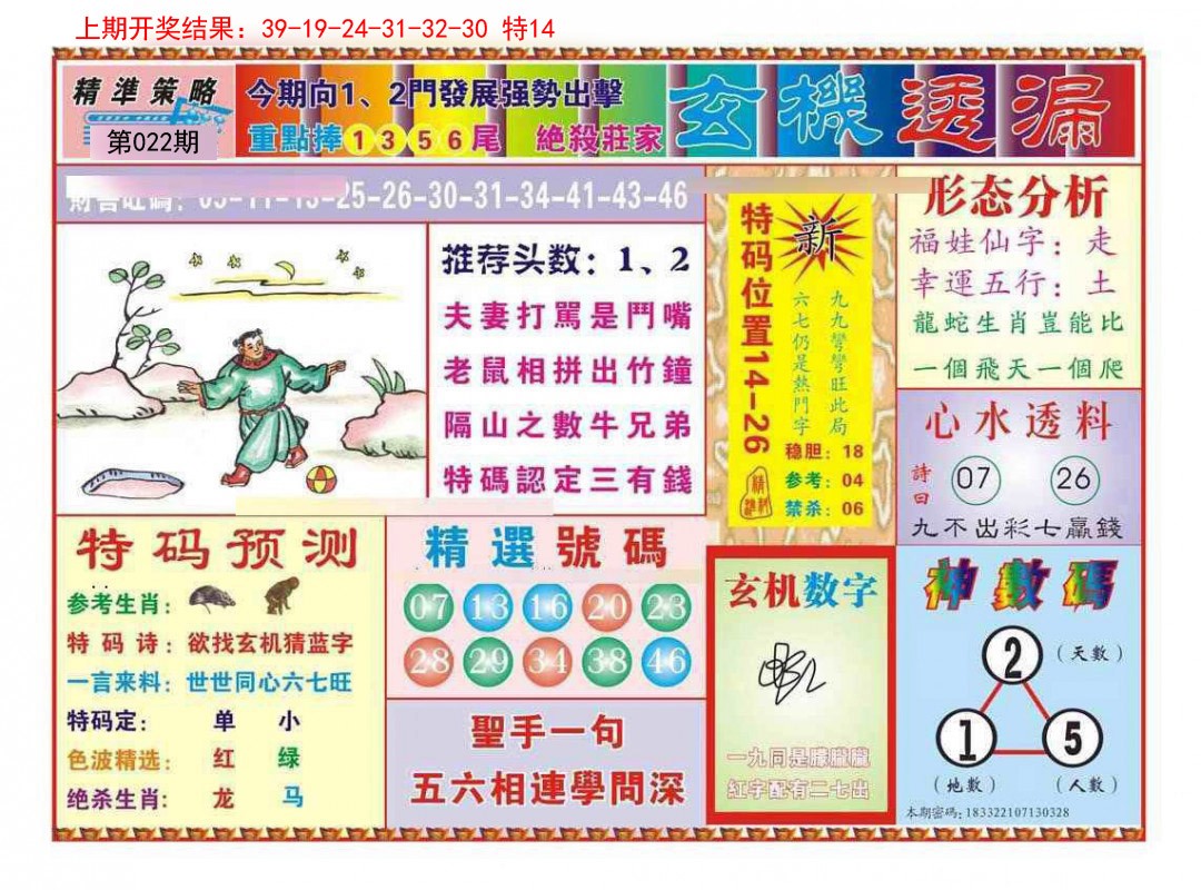 022期玄机透漏[图]