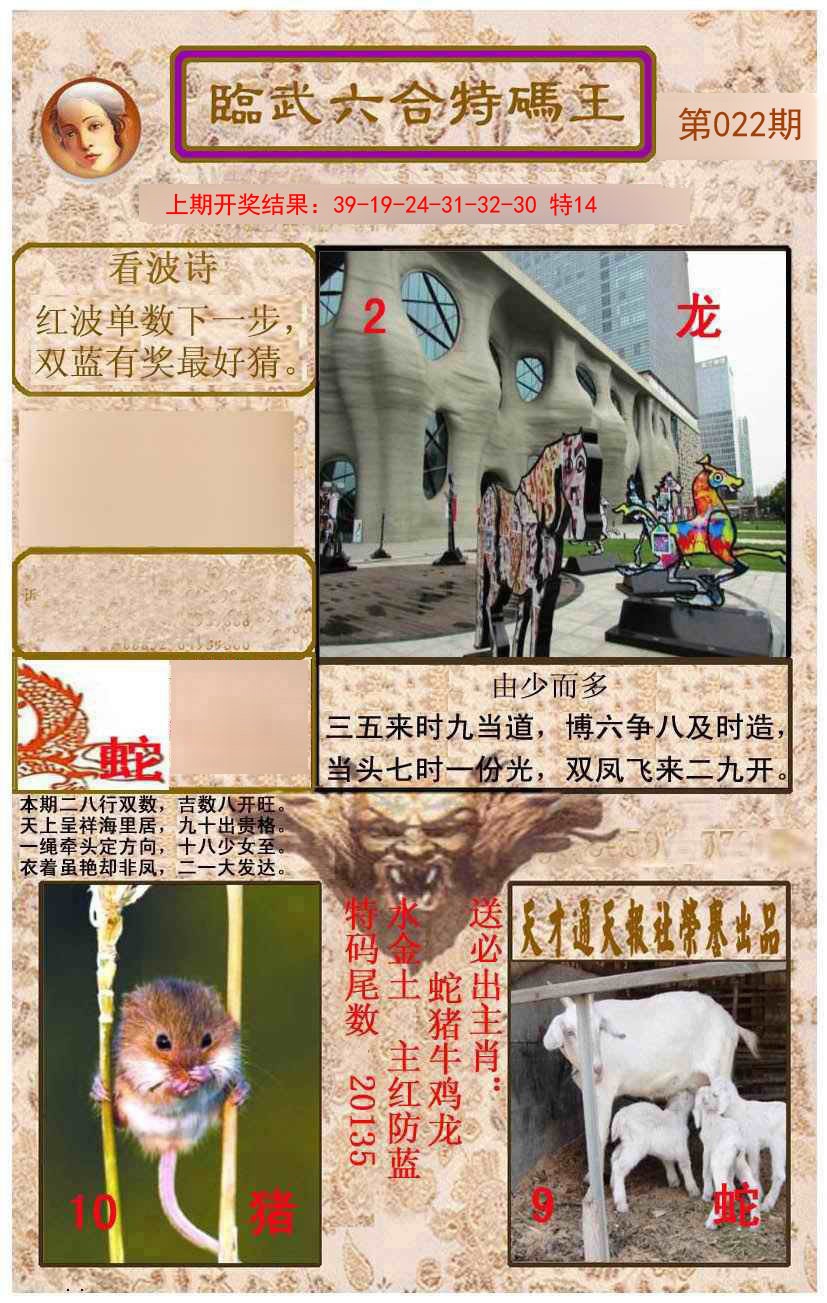022期临武六合特码王[图]