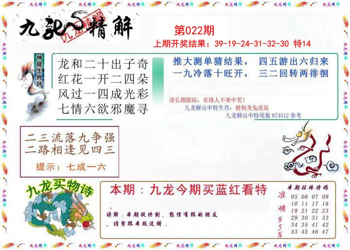 022期九龙精解[图]