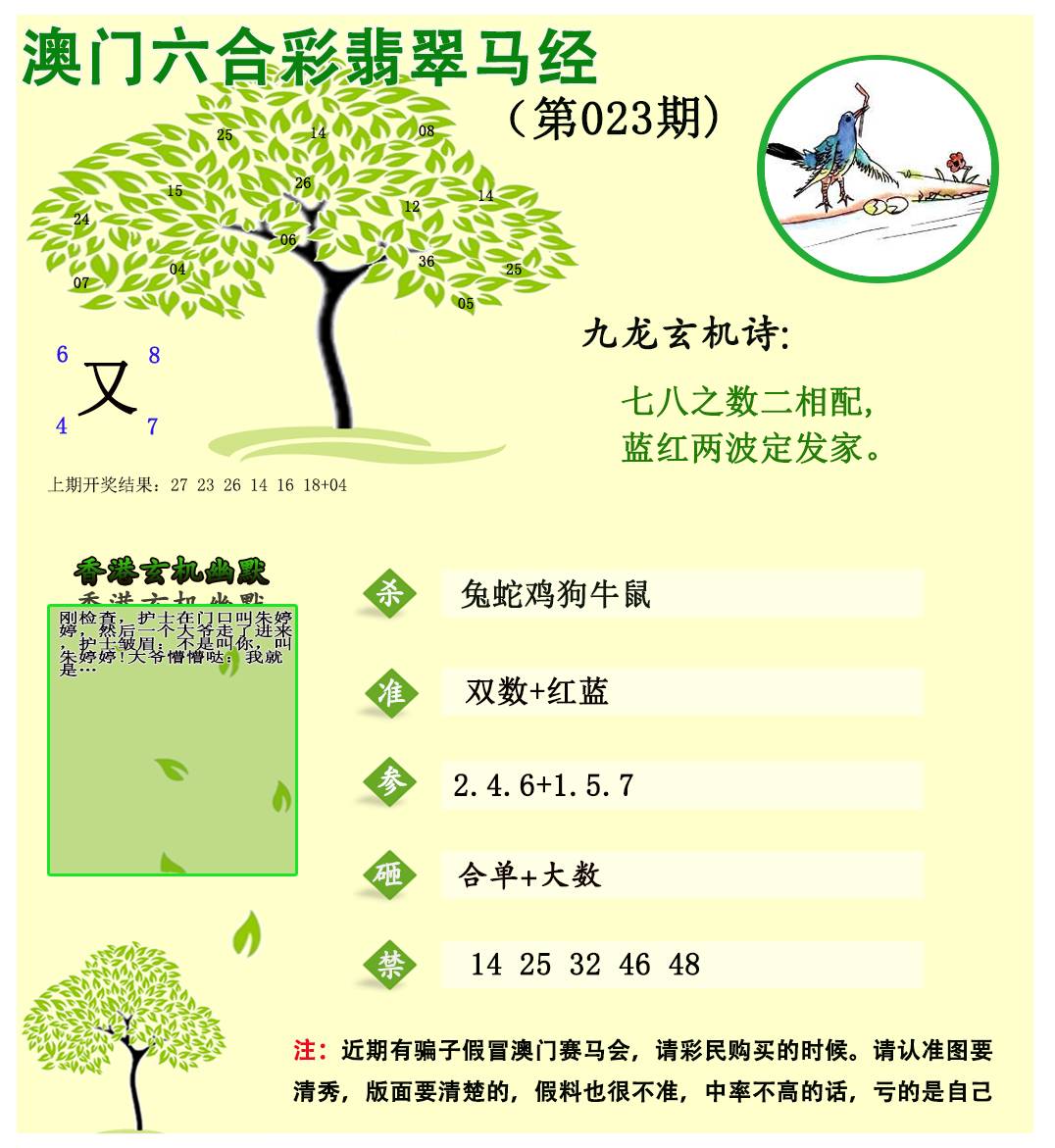 023期翡翠马经[图]