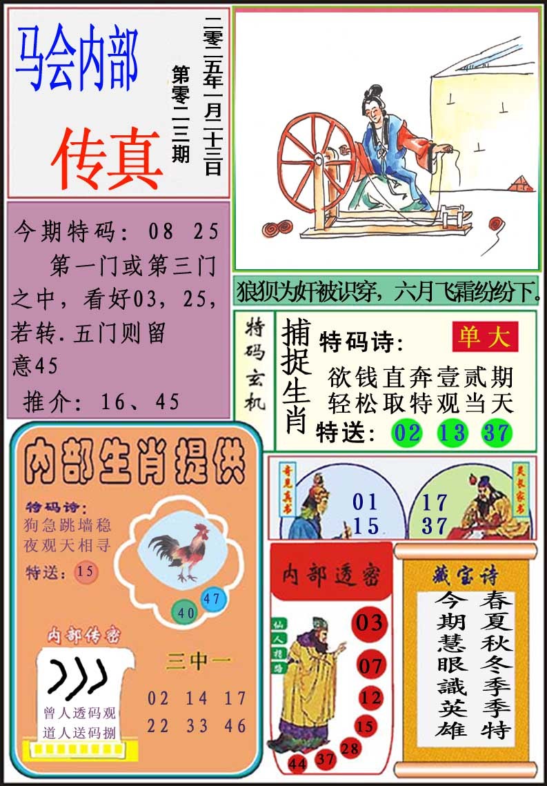 023期马会内部传真[图]