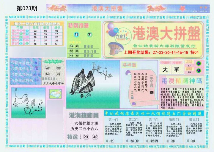 023期港澳大拼盘A[图]