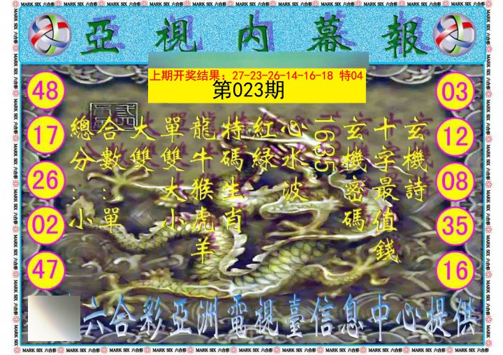 023期亚视内幕报[图]