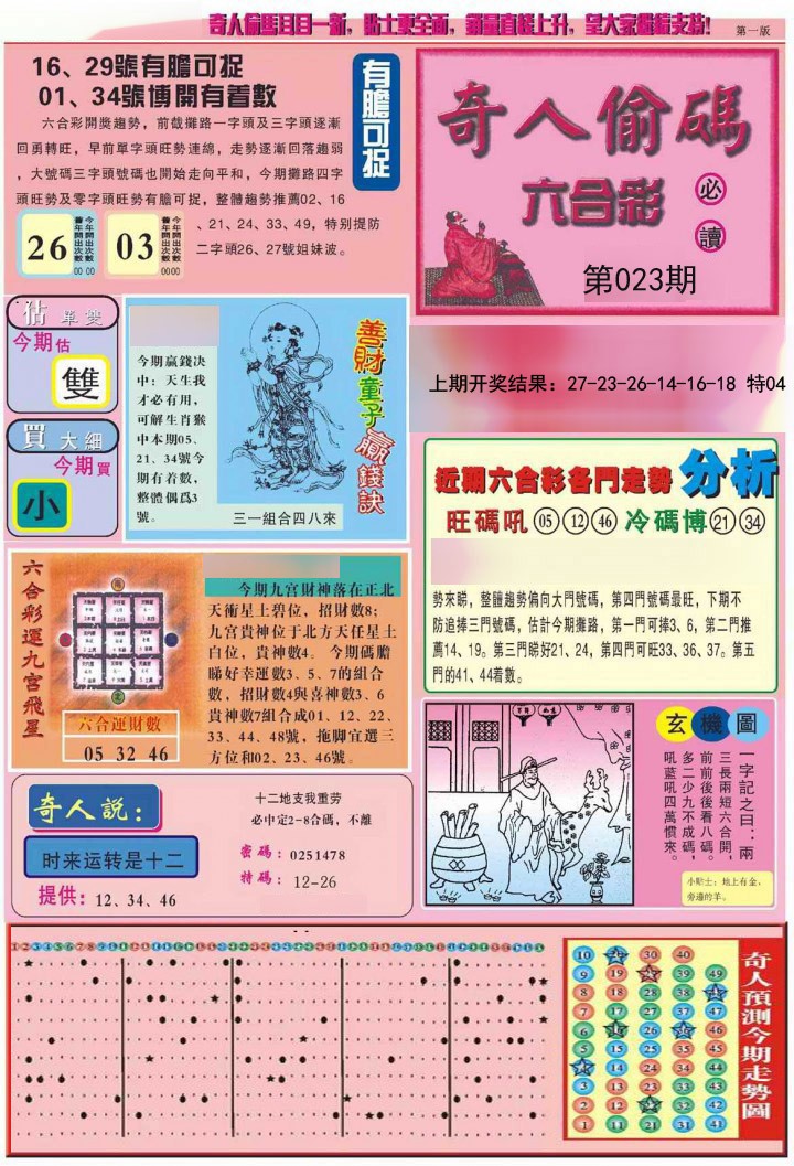 023期老奇人偷码A[图]