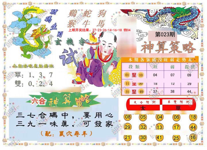 023期神算策略[图]
