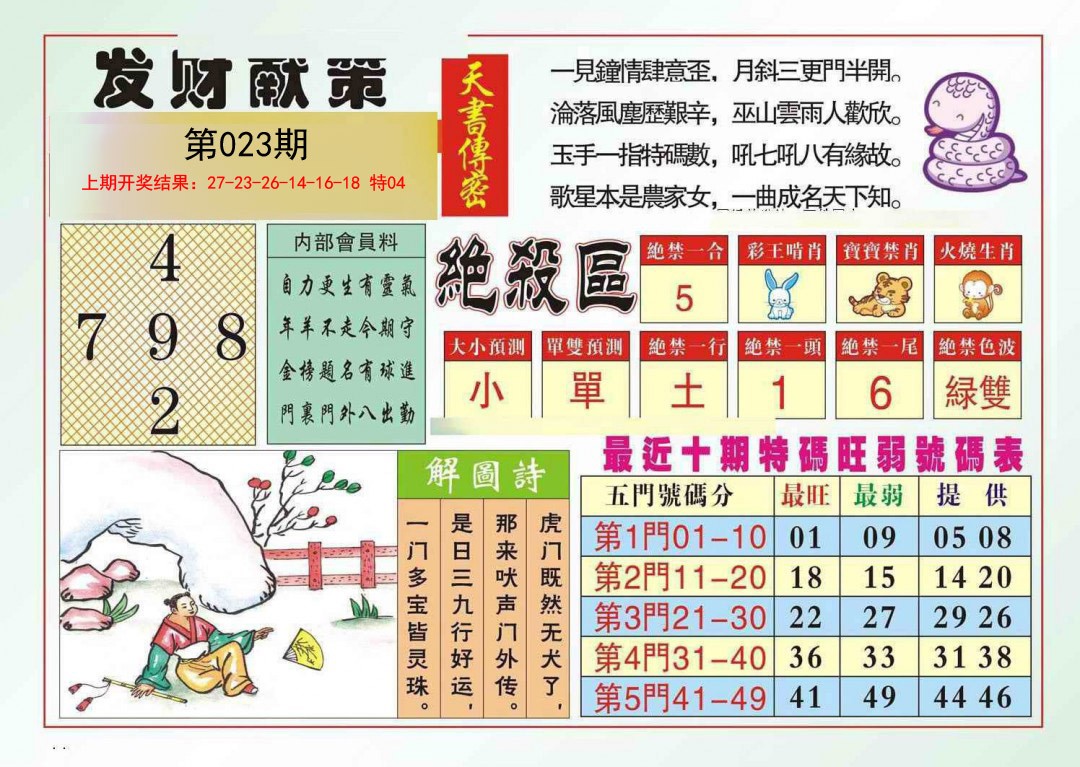 023期发财献策[图]