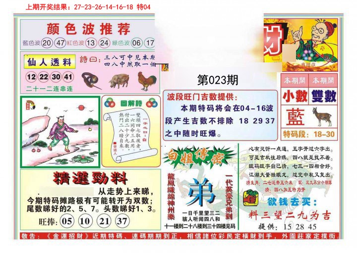 023期金运招财[图]