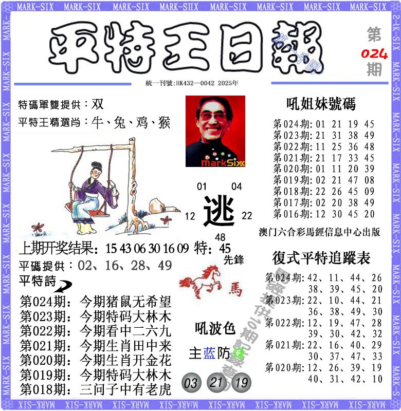 024期平特王日报[图]