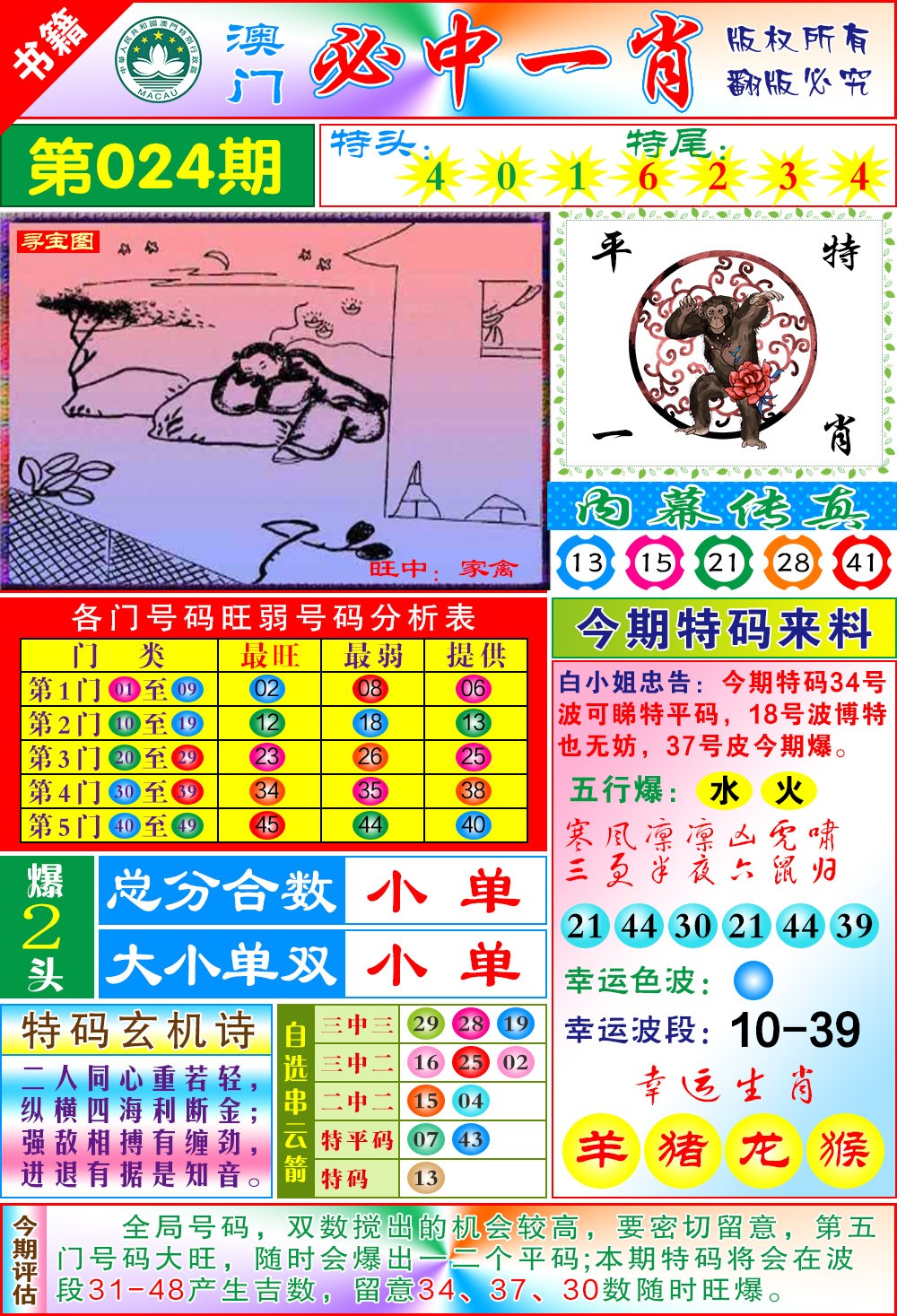024期澳门玄机一特[图]