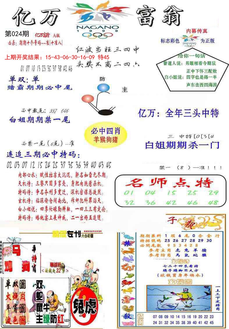 024期亿万富翁A[图]