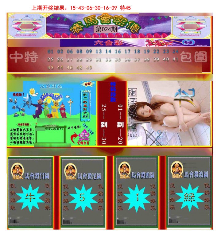 024期赛马会密传[图]