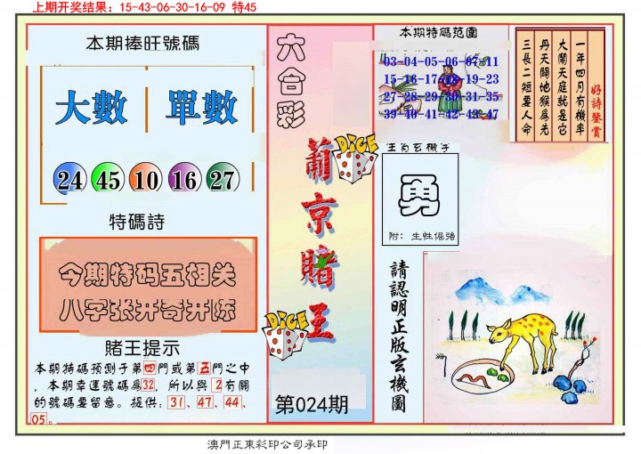 024期葡京赌王彩[图]