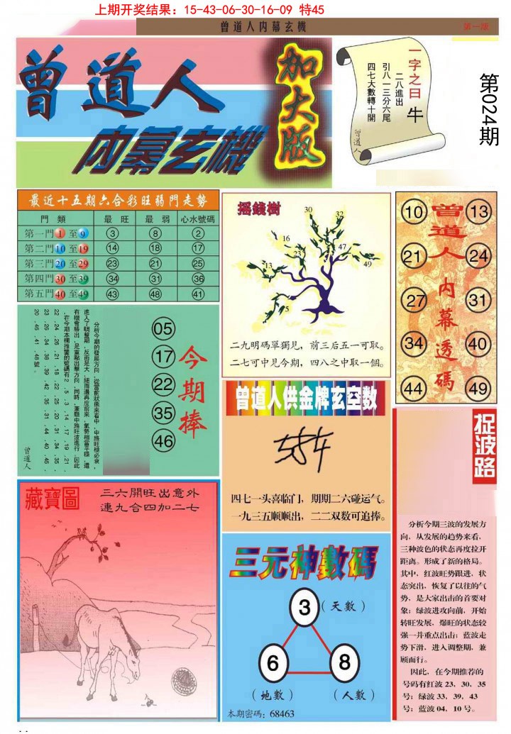 024期曾道人内幕A加大版[图]