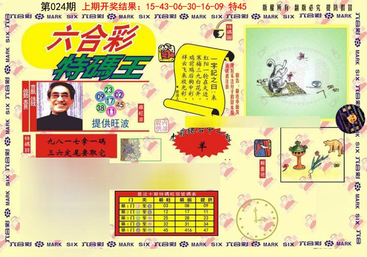 024期心水特码(信封)[图]