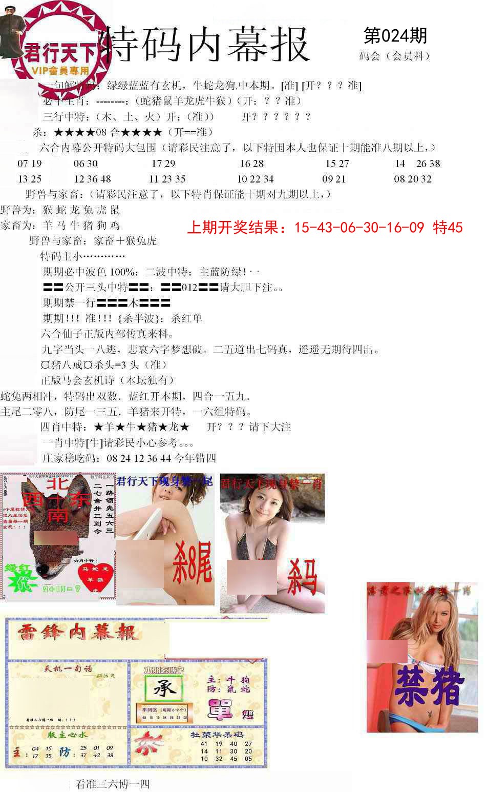 024期特码内幕报[图]