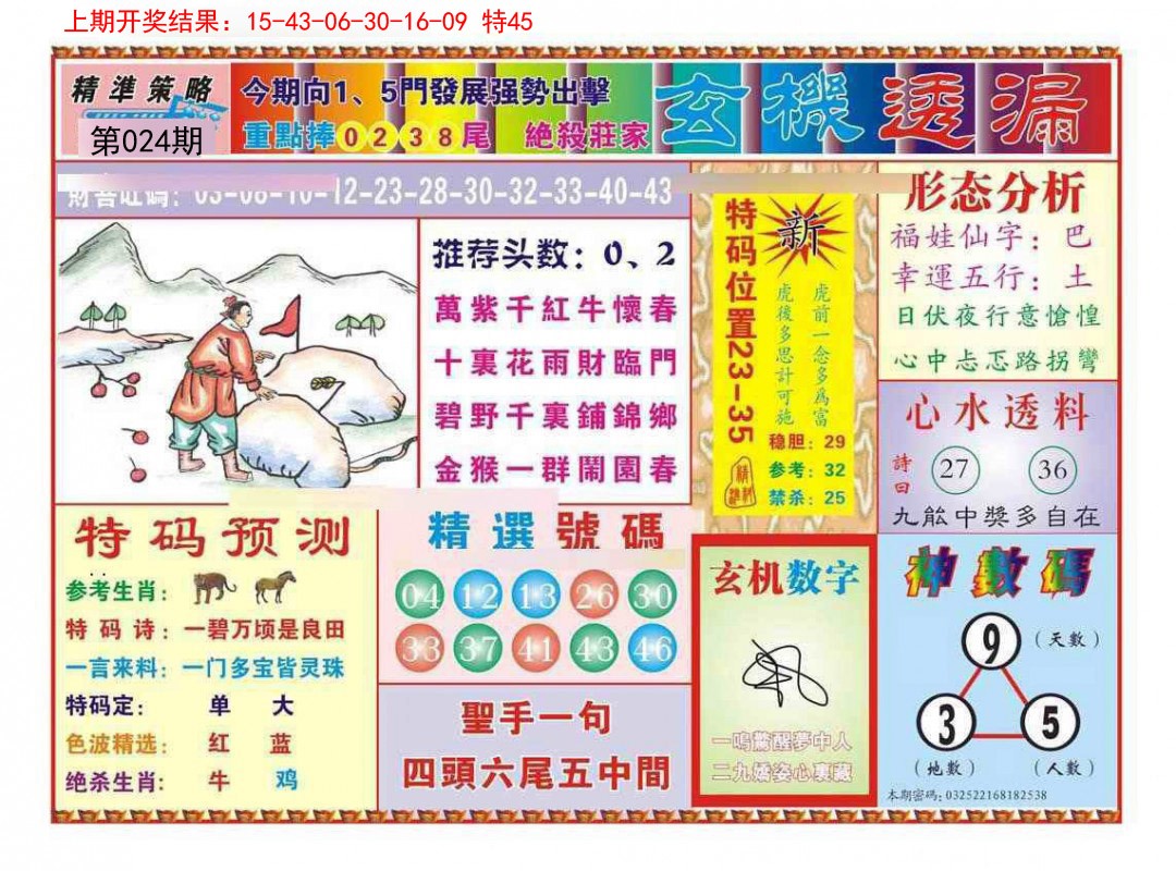 024期玄机透漏[图]