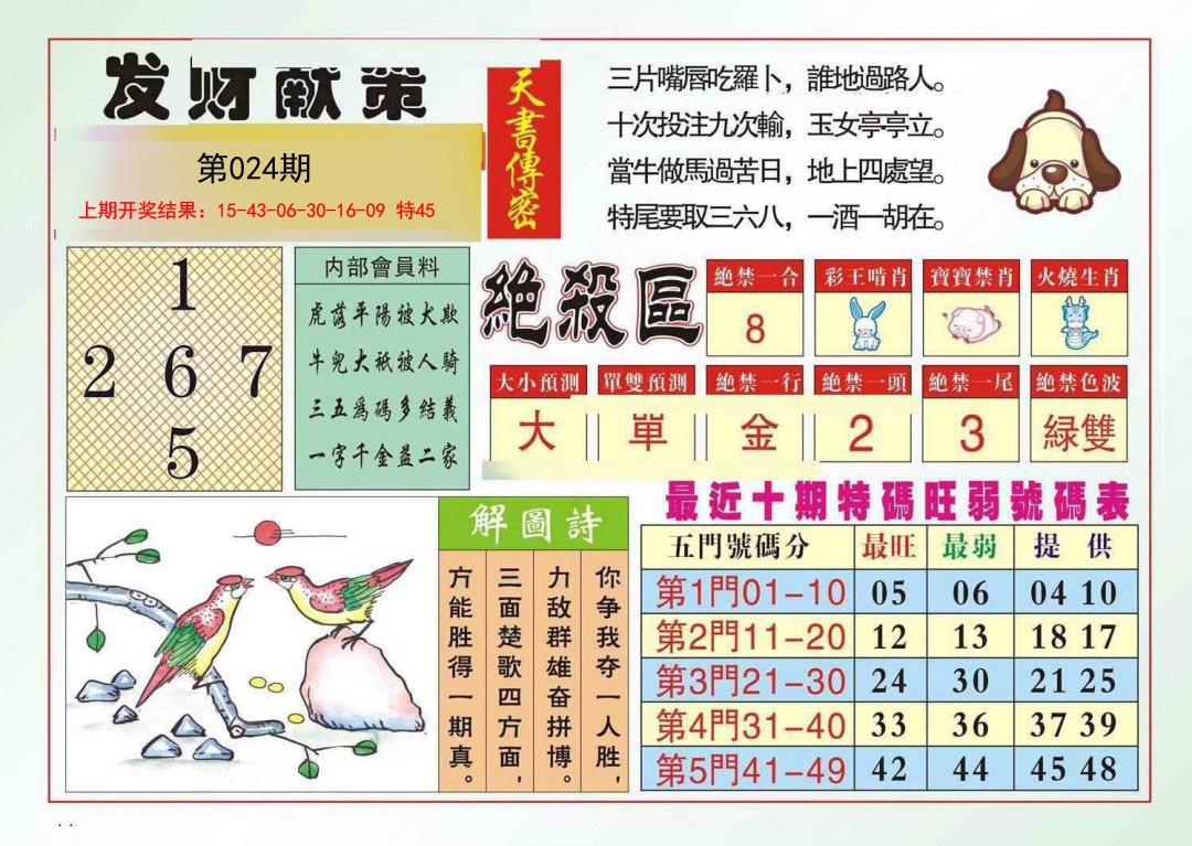 024期发财献策[图]