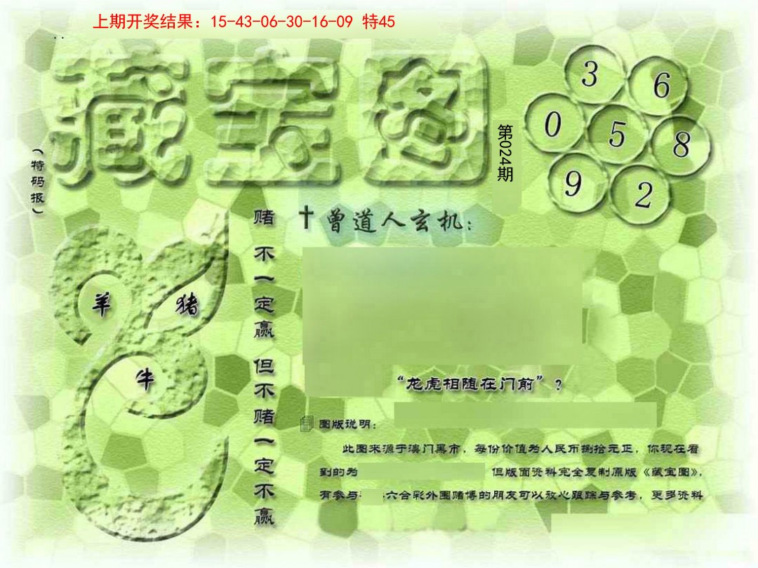 024期假新藏宝图[图]