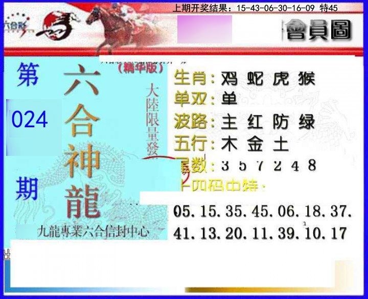024期六合神龙[图]
