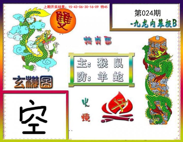 024期九龙内幕特肖图B[图]