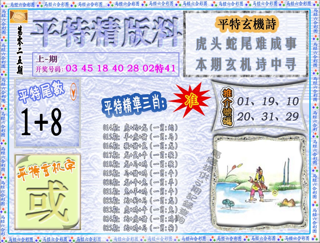 025期平特精版料[图]