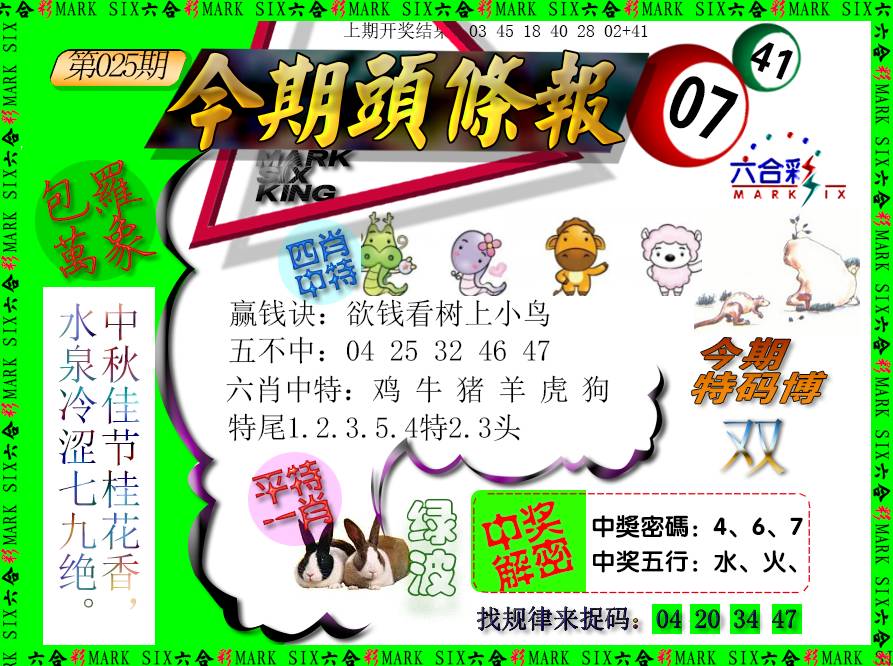 025期今期头条报[图]