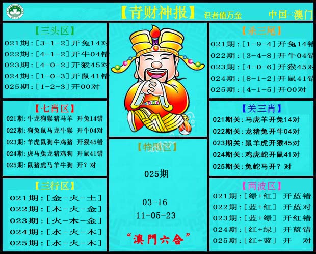 025期青财神[图]