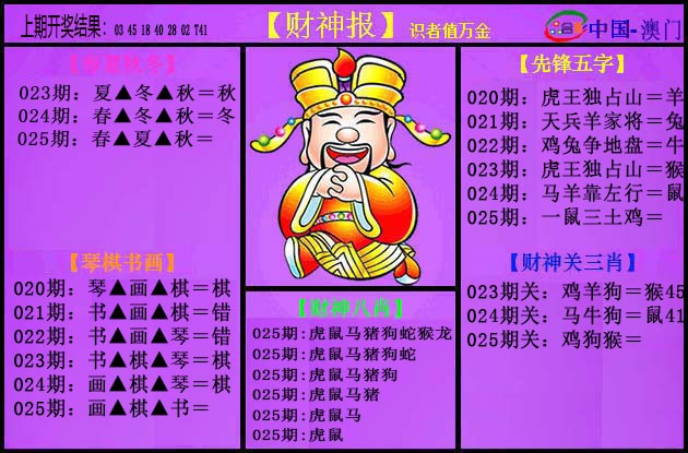 025期紫财神[图]