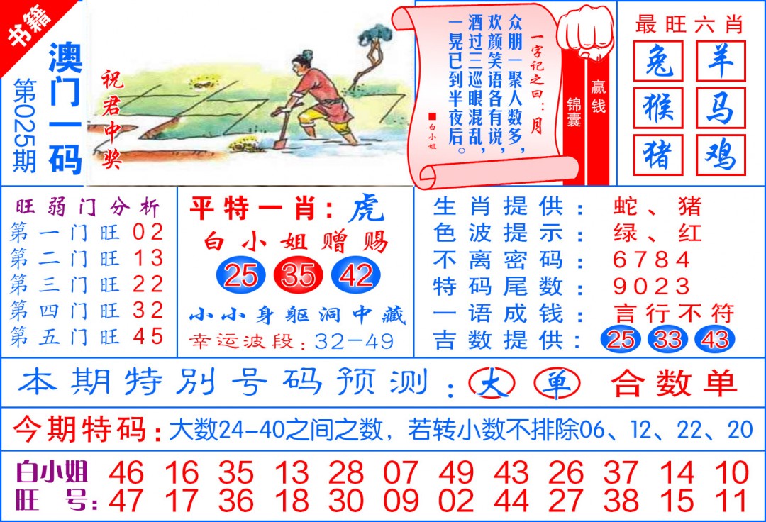 025期澳门飞龙宝典[图]