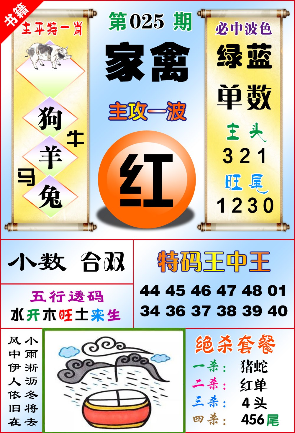 025期澳门绝杀来料[图]