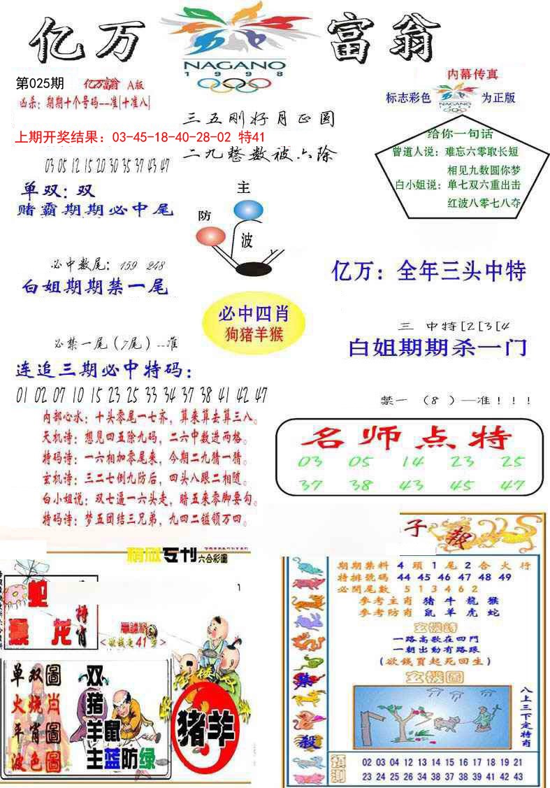 025期亿万富翁A[图]