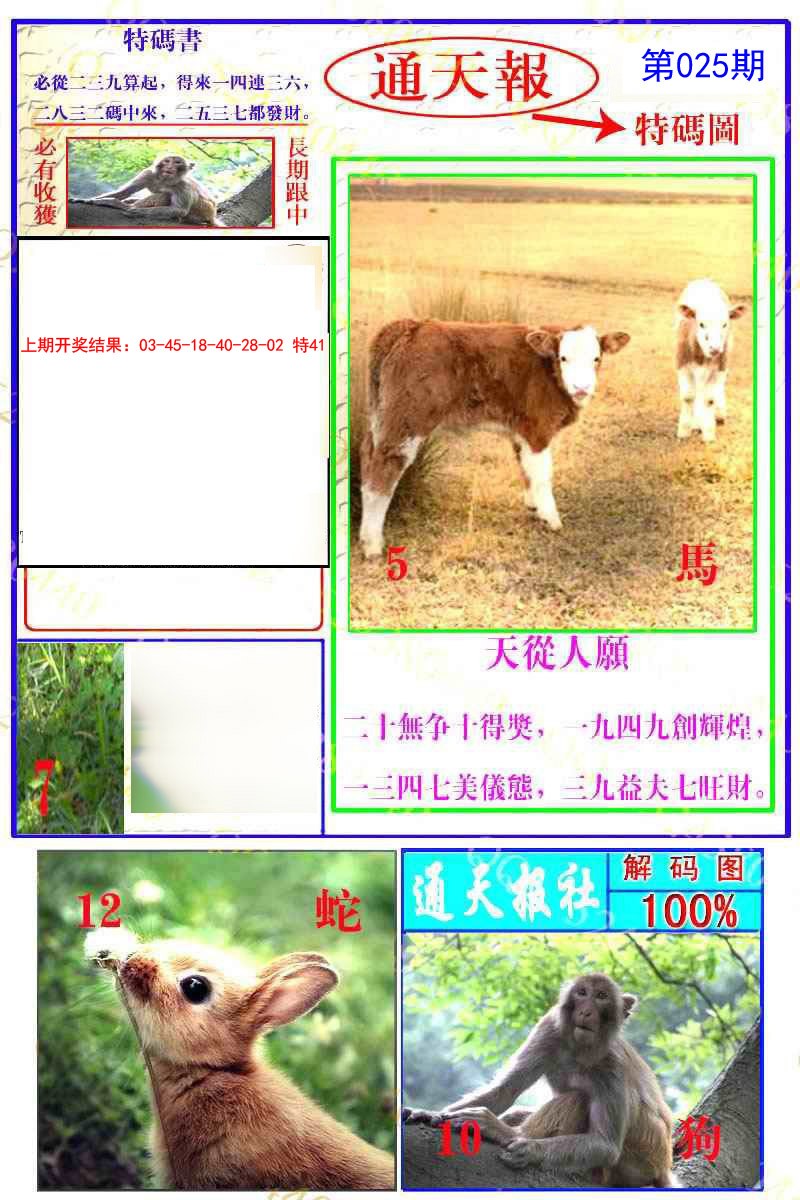 025期通天特解图[图]