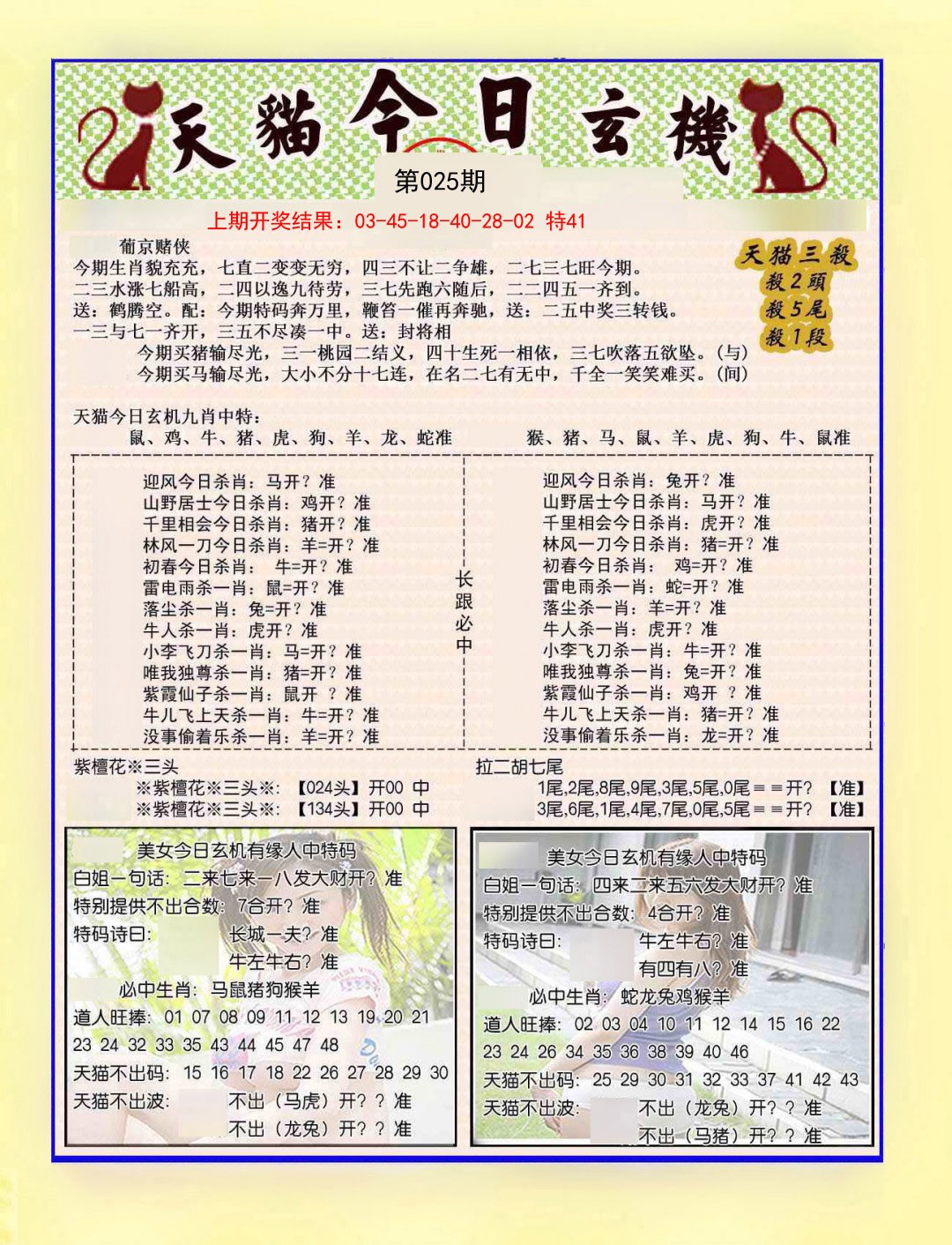 025期今日玄机图B[图]