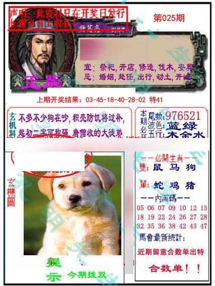 025期正版孔明报[图]