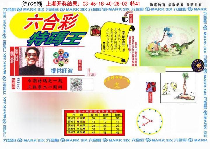 025期特码王(信封)[图]