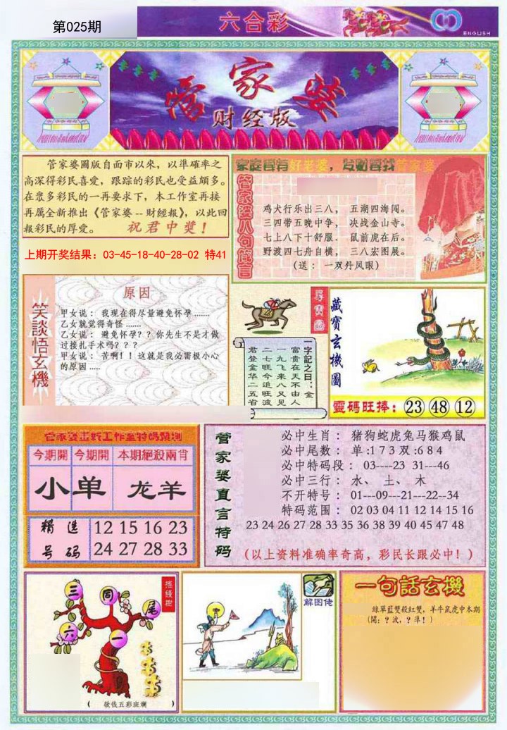 025期管家婆财经版[图]