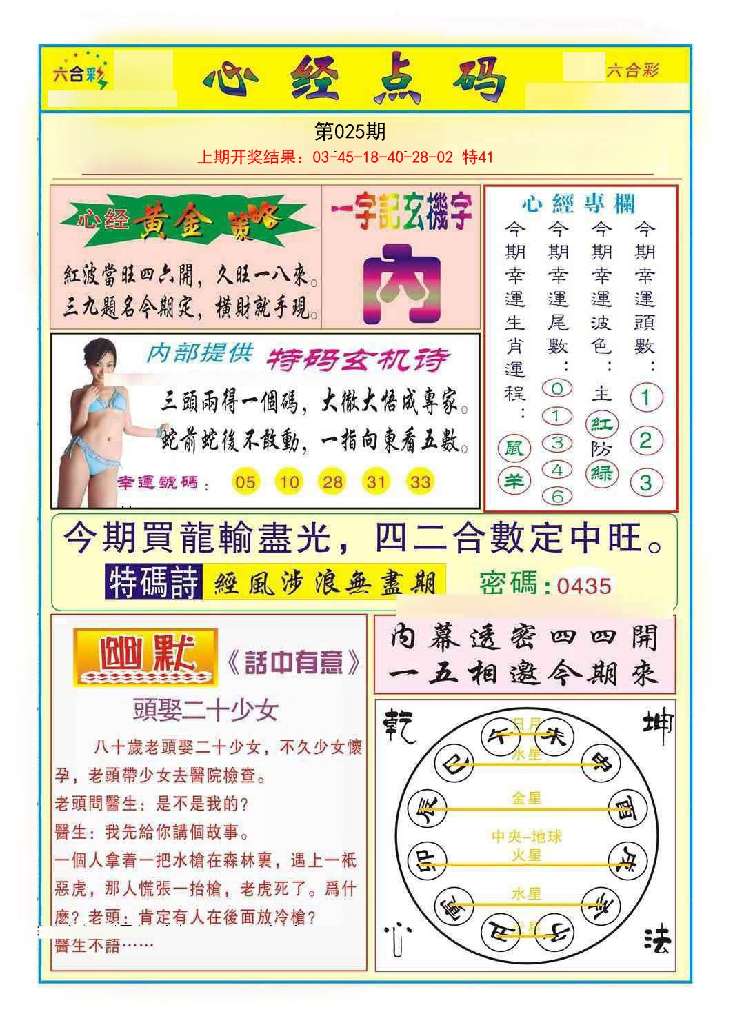 025期心经点码b[图]