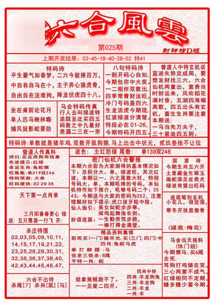 025期六合风云A[图]