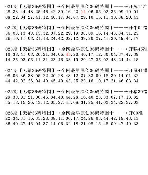 026期36码特围[图]