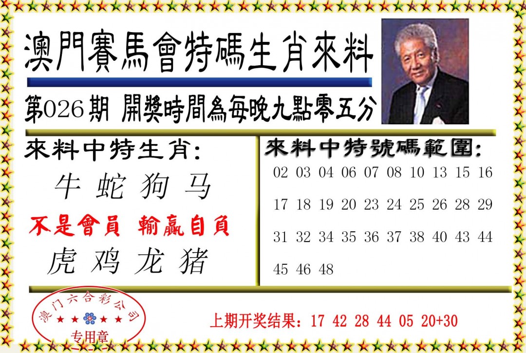 026期特码生肖来料[图]