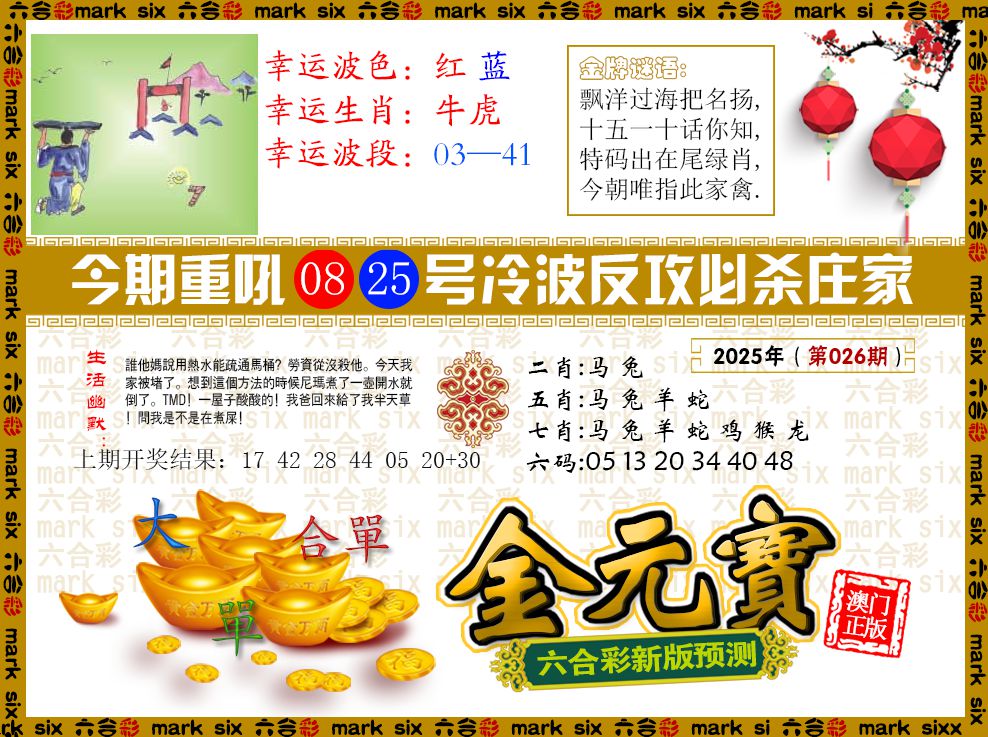 026期金元宝[图]