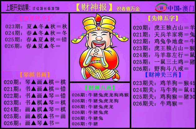 026期紫财神[图]